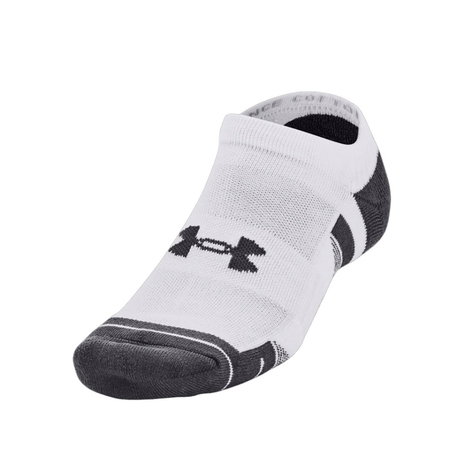 Κάλτσες Λευκές - Under Armour Performance Cotton 3-Pack No Show