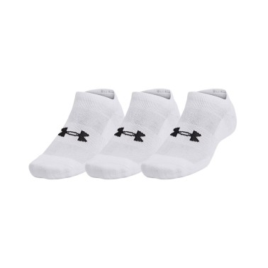 UNDER ARMOUR UNISEX TC 3PK NO SHOW 1386313-100 White