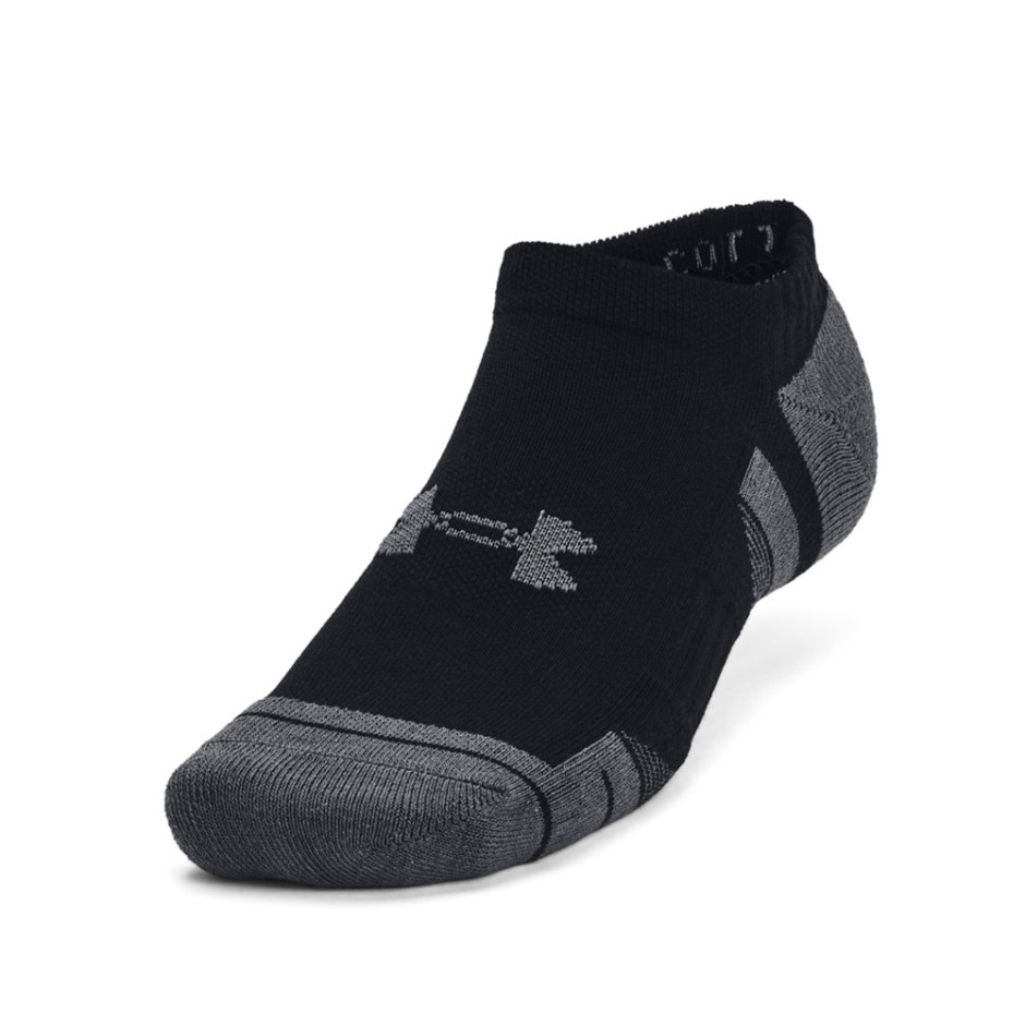 Κάλτσες Μαύρες - Under Armour Performance Cotton 3-Pack No Show