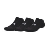 Κάλτσες Μαύρες - Under Armour Performance Cotton 3-Pack No Show Εικόνα 