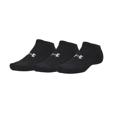 Κάλτσες Μαύρες - Under Armour Performance Cotton 3-Pack No Show