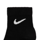 NIKE EVERYDAY LIGHTWEIGHT TRAINING ANKLE SOCKS SX7677-010 Black Image 3