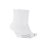 NIKE MULTIPLIER RUNNING ANKLE SOCKS SX7556-100 White Image 1