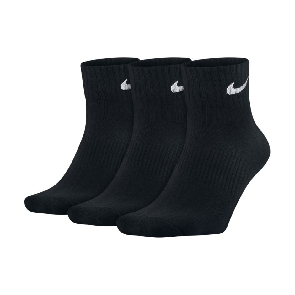 NIKE LIGHTWEIGHT QUARTER TRAINING 3PAIR SX4706-001 Black