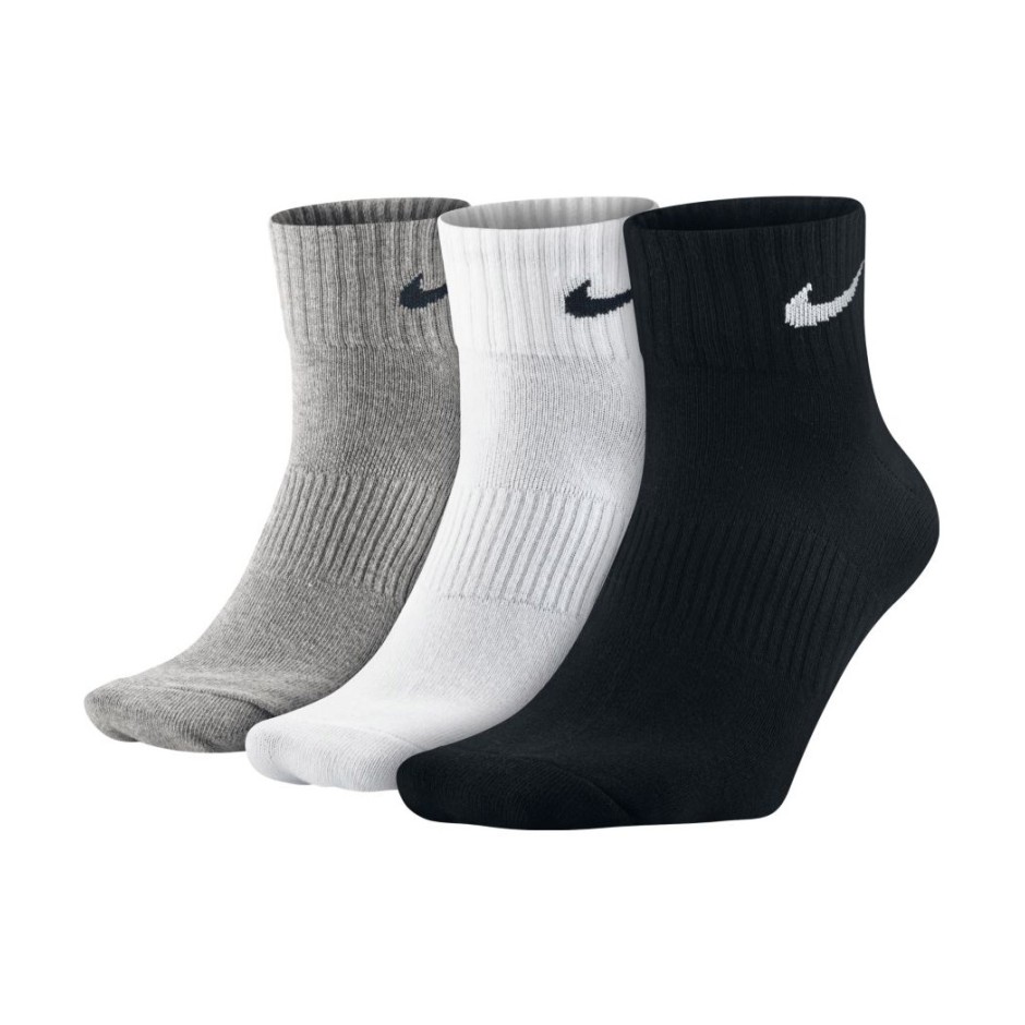 NIKE LIGHTWEIGHT QUARTER TRAINING 3PAIR SX4706-901 White