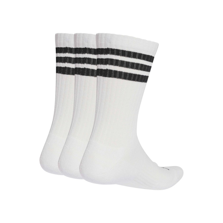 Κάλτσες Λευκές - adidas Performance 3-Stripes Cushioned Sportswear Crew 3 Pairs
