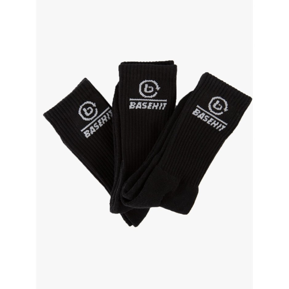 BASEHIT 3PACK 212.BU08.04-BLACK Black