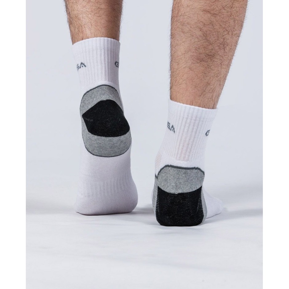 GSA ORGANICPLUS MENS EXTRA CUSHIONED PERFORMANCE QUARTER 6PACK Λευκό