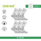 GSA ORGANICPLUS MENS FULLY CUSHIONED PERFORMANCE CREW 6PACK 8119105-WHITE White Image 3