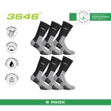 GSA ORGANICPLUS MENS FULLY CUSHIONED PERFORMANCE CREW 6PACK 8119105-BLACK Black Image 3