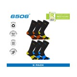 GSA HYDRO MENS EXTRA CUSHIONED HIGH PERFORMANCE CREW 6PACK 8119112-BLACK MULTI Black Image 5