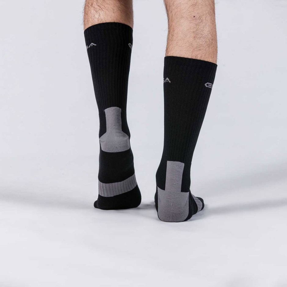 GSA HYDRO MENS EXTRA CUSHIONED HIGH PERFORMANCE CREW 6PACK 8119112-WHITE-GRAY-BLACK Colorful