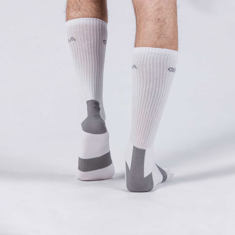 GSA HYDRO MENS EXTRA CUSHIONED HIGH PERFORMANCE CREW 6PACK 8119112-WHITE-GRAY-BLACK Colorful