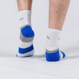 GSA BAMBOO MENS EXTRA CUSHIONED PERFORMANCE QUARTER 6PACK 8119114-WHITE/YEL-BLUE-GREEN White Image 0