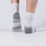 GSA BAMBOO MENS EXTRA CUSHIONED PERFORMANCE QUARTER 6PACK 8119114-WHITE-GRAY-BLACK Colorful Image 2