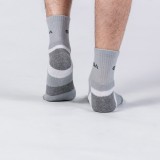 GSA BAMBOO MENS EXTRA CUSHIONED PERFORMANCE QUARTER 6PACK 8119114-WHITE-GRAY-BLACK Colorful Image 4