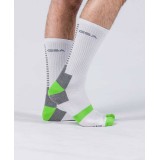 GSA BAMBOO MENS EXTRA CUSHIONED PERFORMANCE CREW 6PACK 8119115-WHITE/YEL-BLUE-GREEN White Image 0