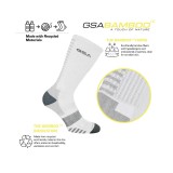 GSA BAMBOO MENS EXTRA CUSHIONED PERFORMANCE CREW 6PACK 8119115-WHITE-GRAY-BLACK Colorful Image 3