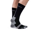 GSA BAMBOO MENS EXTRA CUSHIONED PERFORMANCE CREW 6PACK 8119115-WHITE-GRAY-BLACK Colorful Image 