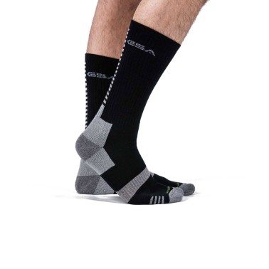 GSA BAMBOO MENS EXTRA CUSHIONED PERFORMANCE CREW 6PACK 8119115-WHITE-GRAY-BLACK Colorful