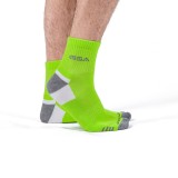 GSA BAMBOO MENS EXTRA CUSHIONED PERFORMANCE QUARTER 6PACK 8119114-YELLOW-BLUE-GREEN MULTI Image 