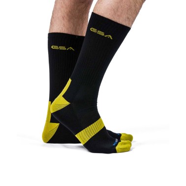 GSA HYDRO MENS EXTRA CUSHIONED HIGH PERFORMANCE CREW 6PACK 8119112-BLACK MULTI Black