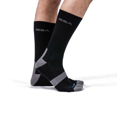 GSA HYDRO MENS EXTRA CUSHIONED HIGH PERFORMANCE CREW 6PACK 8119112-WHITE-GRAY-BLACK Colorful