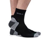 GSA ORGANICPLUS MENS EXTRA CUSHIONED PERFORMANCE QUARTER 6PACK 8119103-BLACK Black Image 