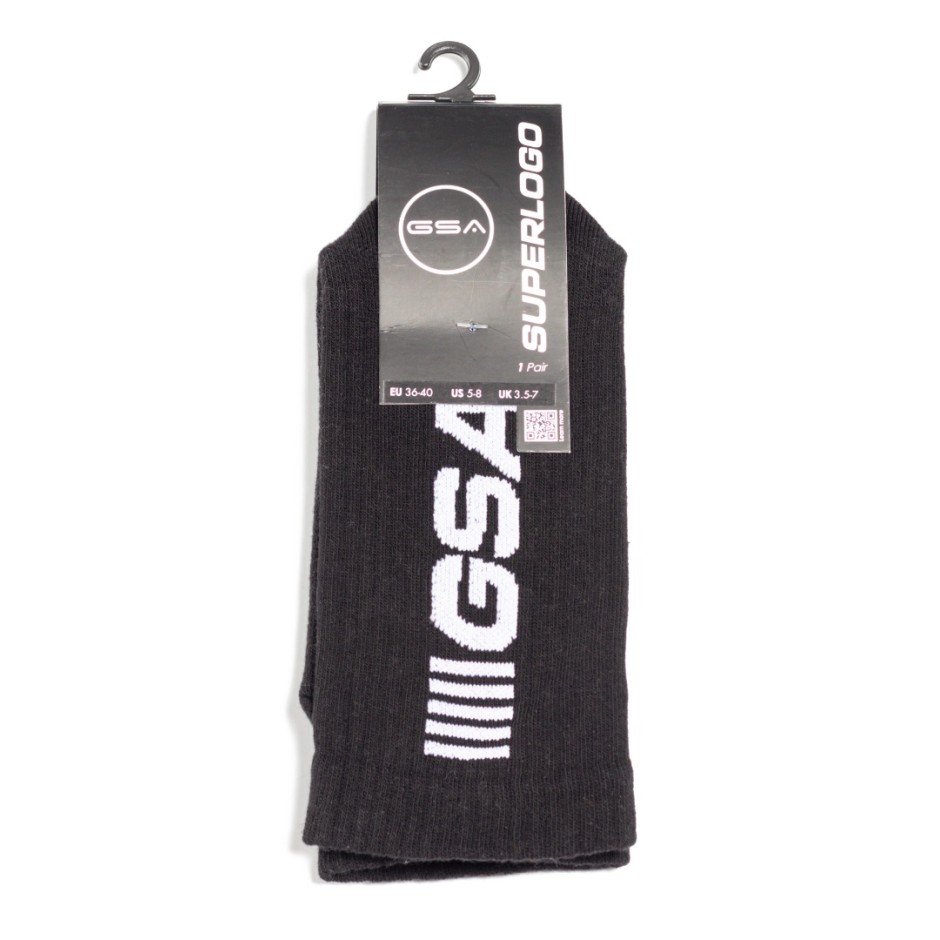 GSA SUPERLOGO CREW SOCKS 81-1900-01 Black
