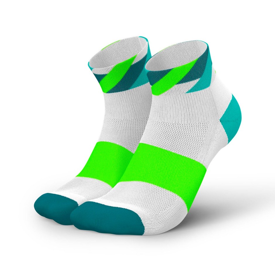INCYLENCE LOW-CUT RUNNING LOOPS SHORT 0101631-WHITE GREEN White