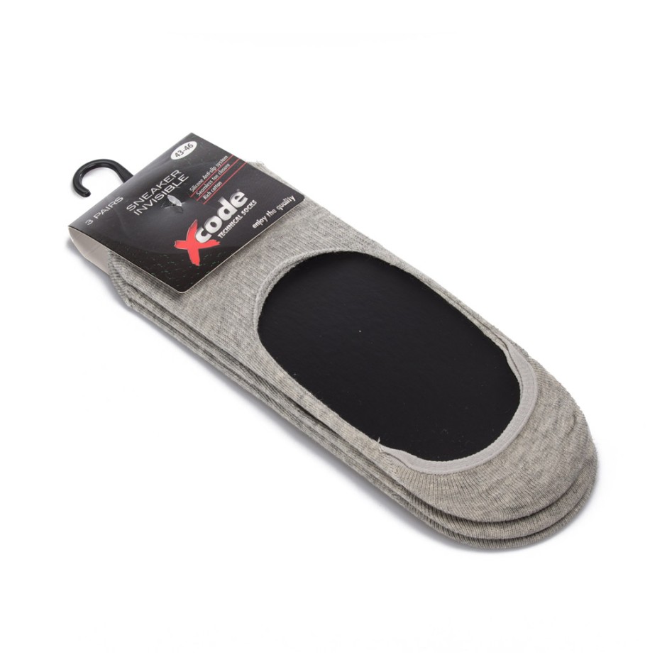 XCODE SNEAKER INVISBLE 3P 04885 Γκρί