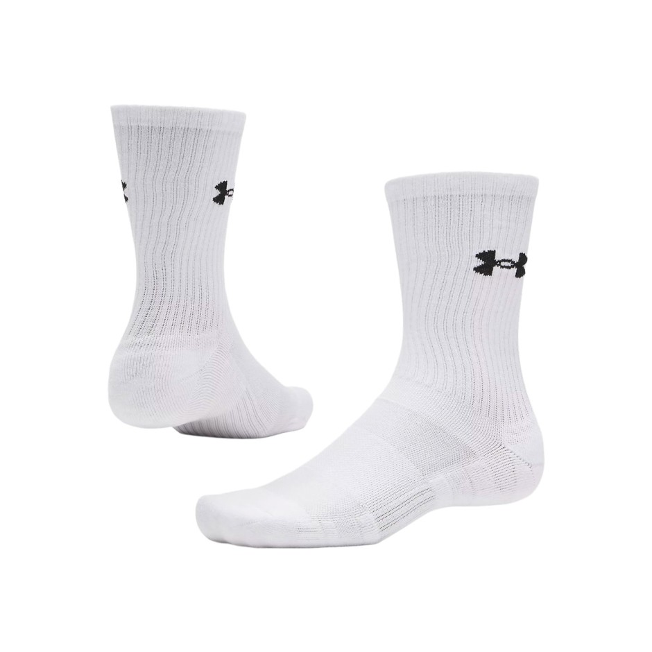 Κάλτσες Λευκές - Under Armour Performance Cotton 3-Pack Crew