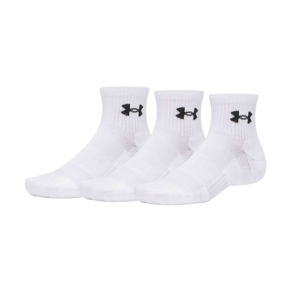 Κάλτσες Λευκές - Under Armour Performance Cotton 3-Pack Quarter