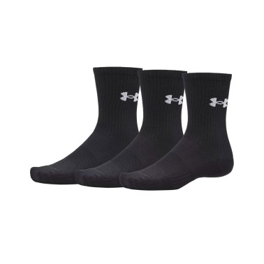 Κάλτσες Μαύρες - Under Armour Performance Cotton 3-Pack Crew