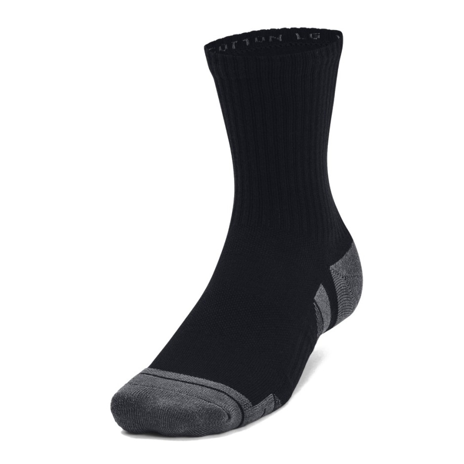 UNDER ARMOUR PERFORMANCE COTTON 3PK MID 1379530-001 Black