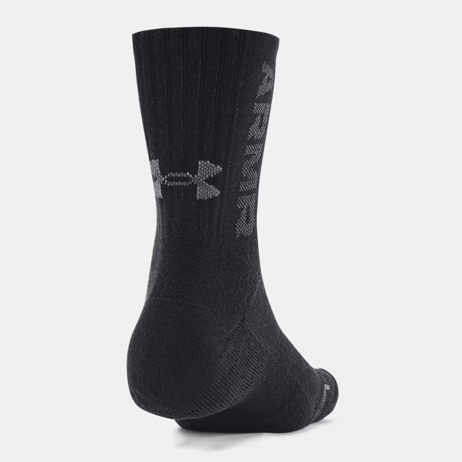 UNDER ARMOUR 3-MAKER 3PK MID-CREW 1373084-001 Black