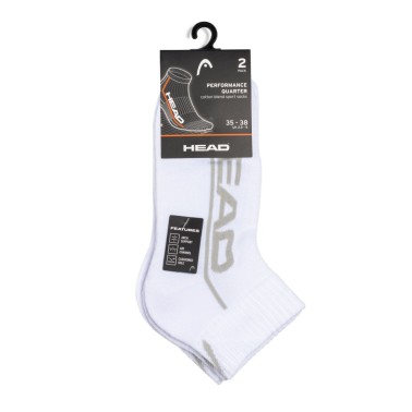 HEAD PERFORMANCE QUARTER SOCKS 2P 791019001-WHITE Λευκό
