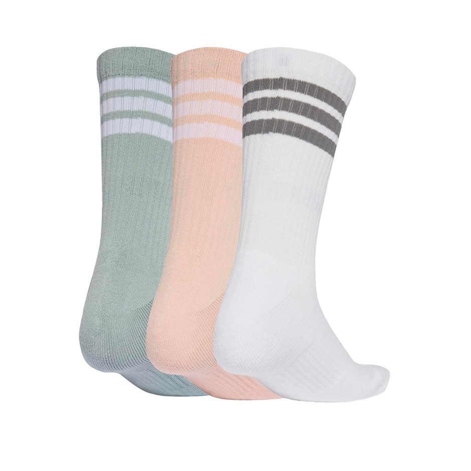 Κάλτσες Πολύχρωμες - adidas Performance 3-Stripes Cushioned Sportswear Crew 3 Pairs