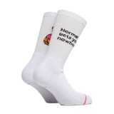 BEE UNUSUAL NORMAL GETS YOU NOWHERE WHITE SOCKS AS-245009-WHITE White Image 0
