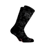 BEE UNUSUAL DOILY RETRO EMBROIDERED SOCKS  AS-250843-BLACK Black Image 0