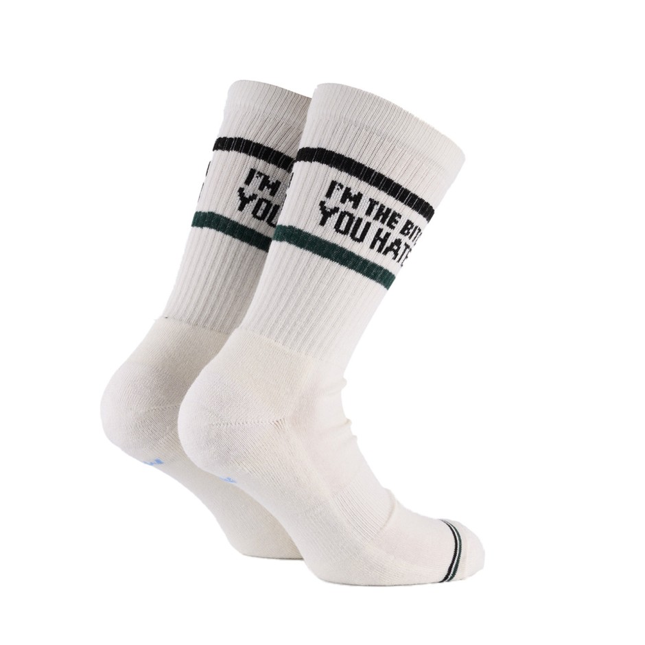 BEE UNUSUAL  THE BITCH YOU HATED OFF WHITE SOCKS AS-252914-WHITE White