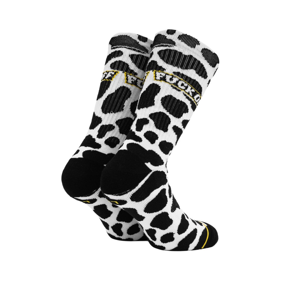Socks White-Black - Bee Unusual 'Fck Off Limited Edition'