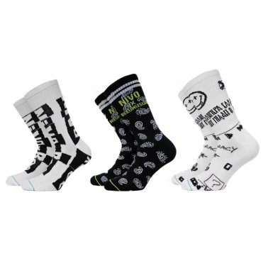 BEE UNUSUAL "NIVO X BEE" 3PACK SOCKS LIMITED EDITION Πολύχρωμο