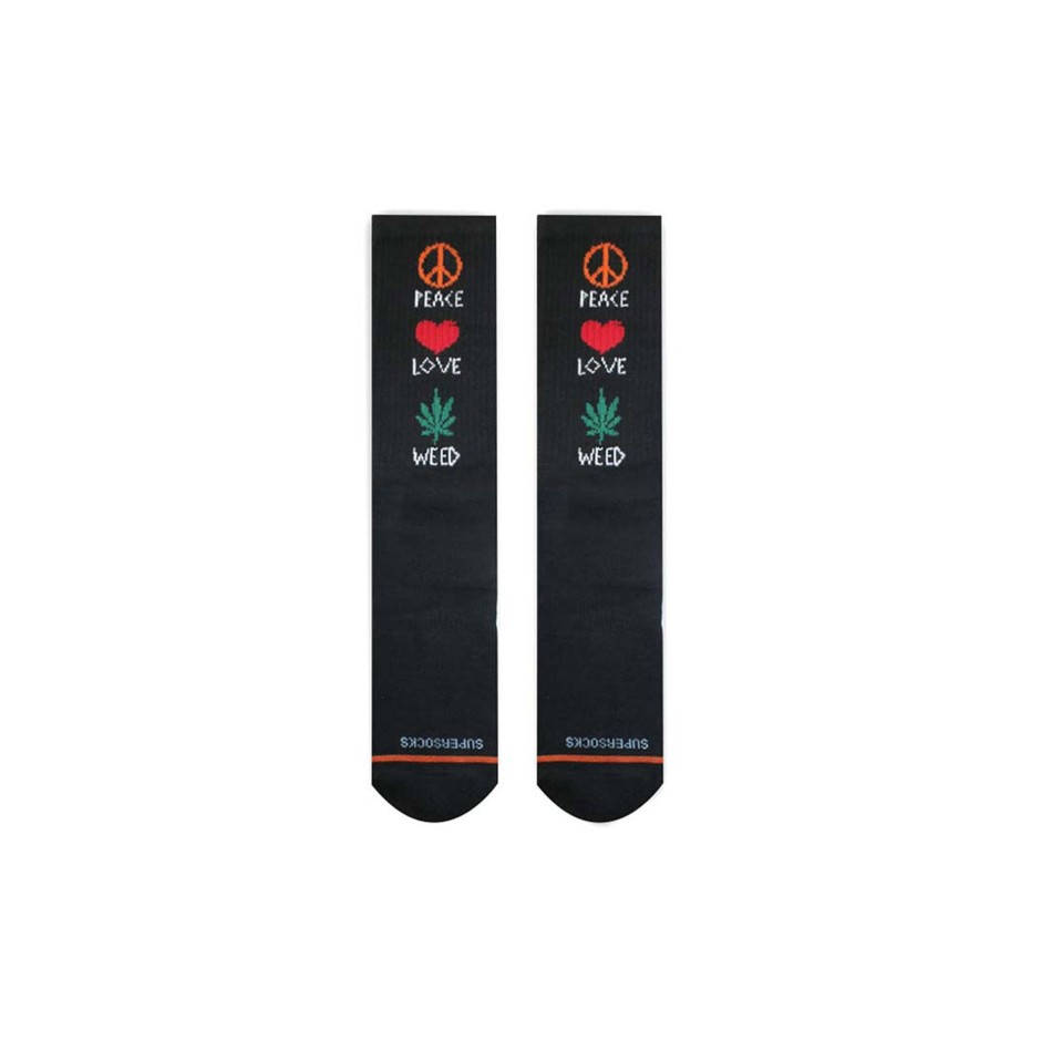 BEE UNUSUAL PEACE,LOVE,WEED AS-19404-BLK Μαύρο