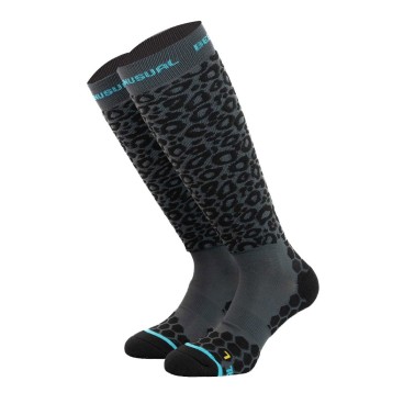 BEE UNUSUAL BLACK PANTHER SKI SOCKS AS-230728-BLACK Black