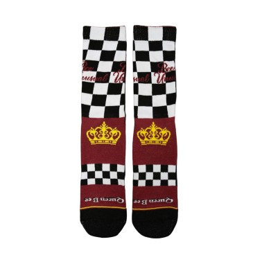 Κάλτσες BEE UNUSUAL "QUEEN BEE" CHESS SOCKS Λευκό-Μαυρο AS-225007-BLACK/WHITE 
