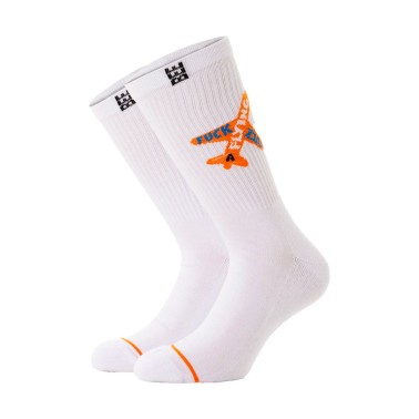 BEE UNUSUAL A FLYING F PREMIUM SOCKS AS-245022-WHITE White