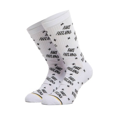 BEE UNUSUAL FAKE FEELINGS WHITE SOCKS AS-245012-WHITE White
