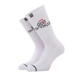 BEE UNUSUAL GOD SMOKES SOCKS AS-250850-WHITE White Image 