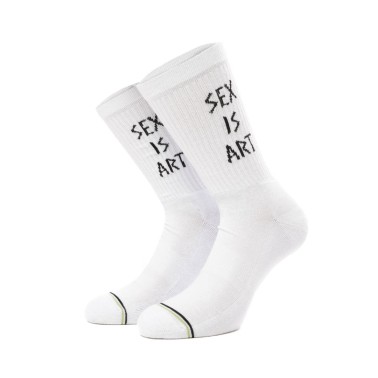 BEE UNUSUAL SEX IS ART SOCKS AS-240120-WHITE White